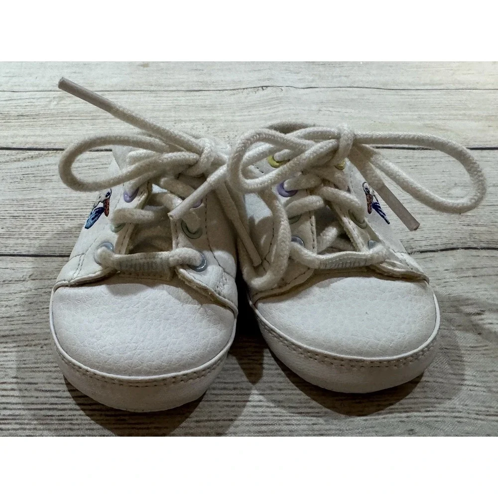 Vintage Keds Y2K Stork Embroidered 21st Century Baby Crib Shoes Sz 1